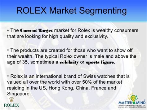 target woman rolex|Rolex market segmentation.